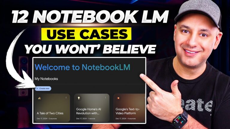 12 NotebookLM Epic Use Cases You Must Try 1 *