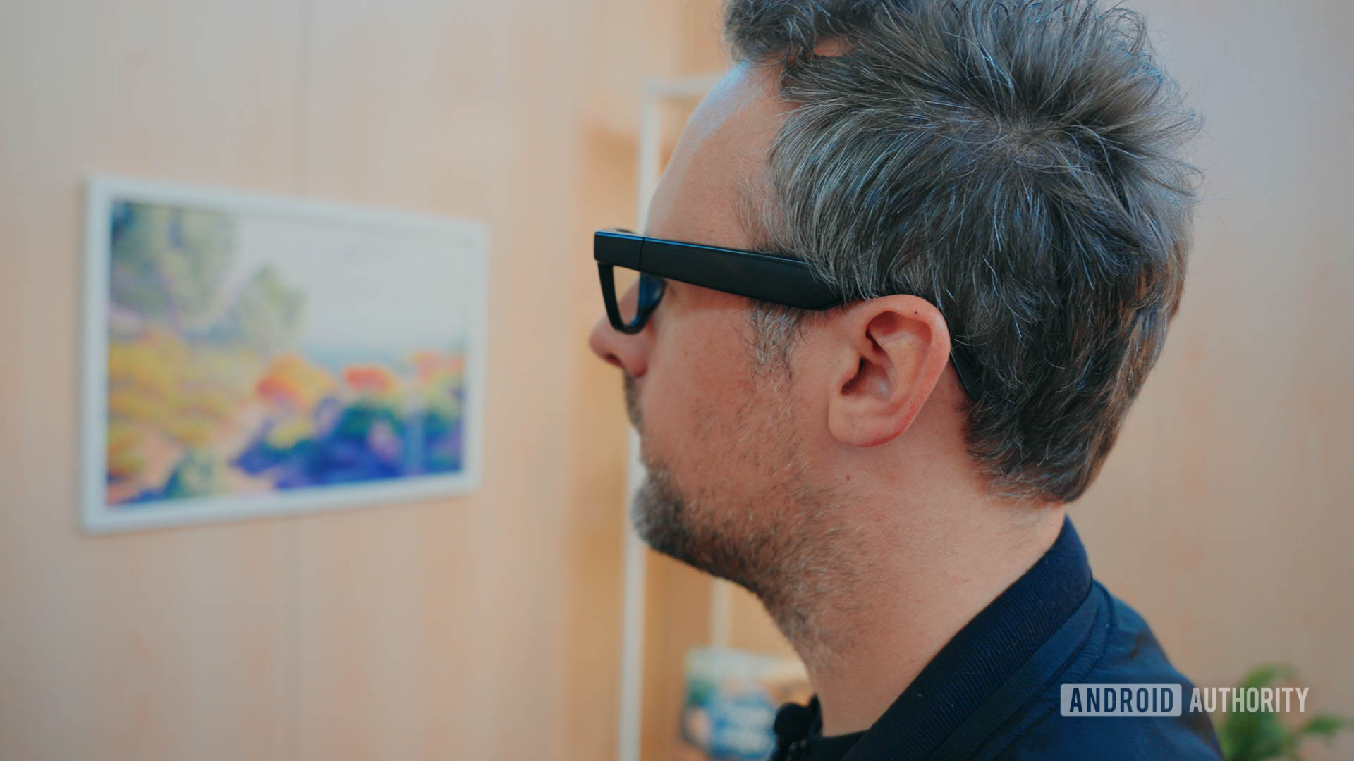 Google IO 2025 Android XR Glasses Protoype seen from side Google IO 2025 Android XR Glasses Protoype seen from side