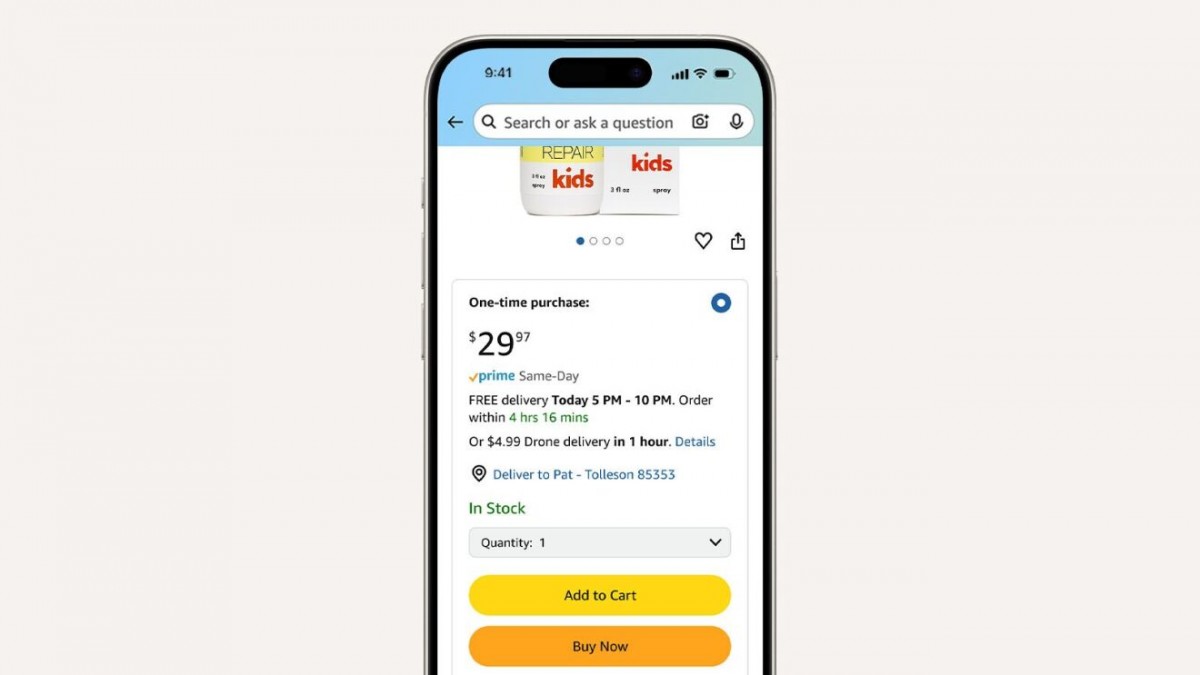Amazon now offers iPhone and Galaxy smartphones with drones