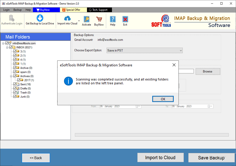 Backup Mail.Ru emails to Windows computer within just a few mouse clicks 3 Backup mail.ru emails to Windows computer