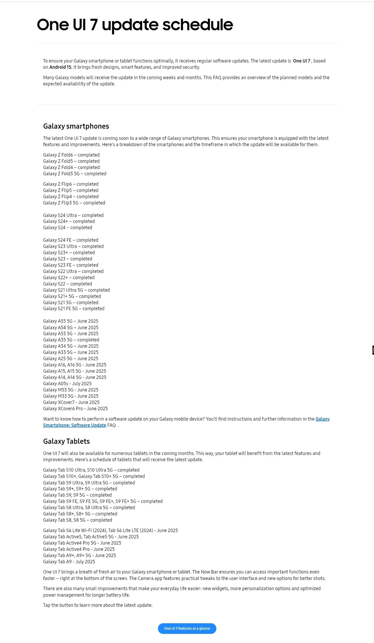 User interface schedule 7 User interface schedule 7