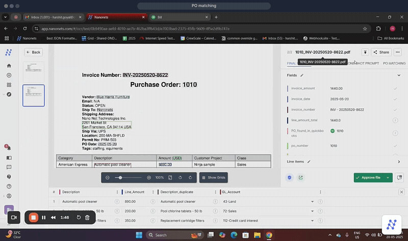 Automate invoice and AP management 5 Nanonets automates this verification process through intelligent PO matching