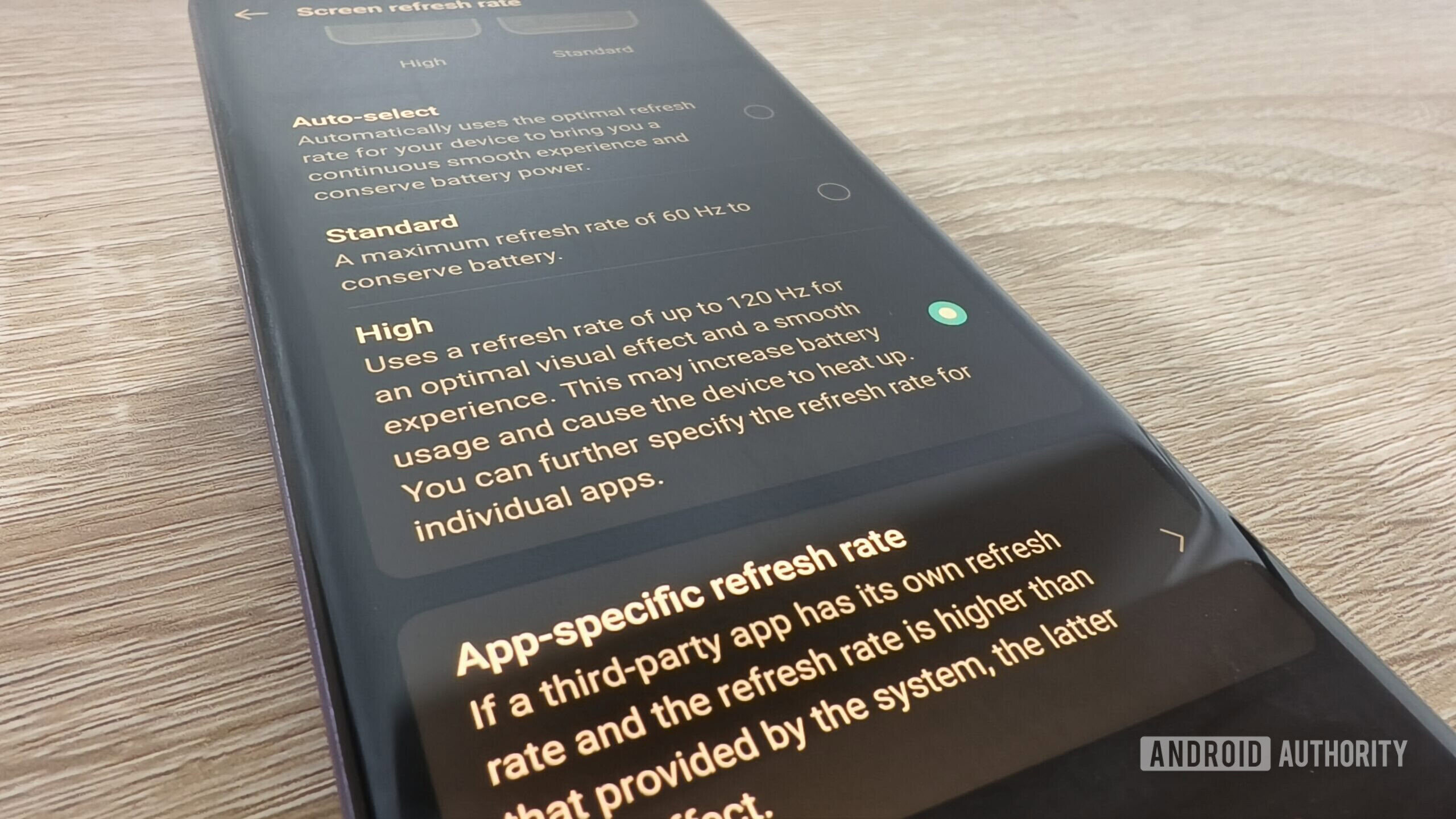 Set a high update rate on a smartphone Set a high update rate on a smartphone
