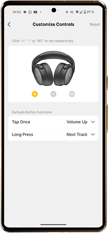 Earfun Tune Pro - It is difficult to get anything better for $ 70 15 Pro -Earfun Tune settings with the sound level control and tracking elements.