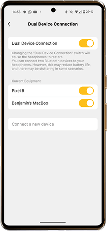Earfun Tune Pro - It is difficult to get anything better for $ 70 14 The Double Earfun Tune Double Settings screen displays.