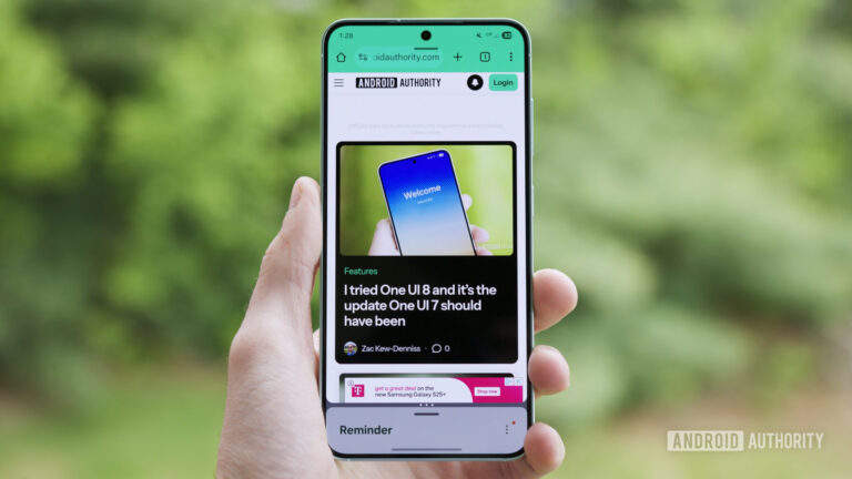 3 things that I love in Beta UI 8, and one thing I hate 9 90:10 The multi -task interface is divided into One UI 8 Beta.