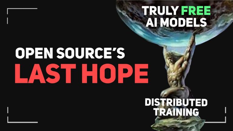 How Distributed Training Will Revive Open Source AI 7 *
