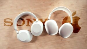 New Sony Sony WH-1000XM6 headphones against AirPods Max