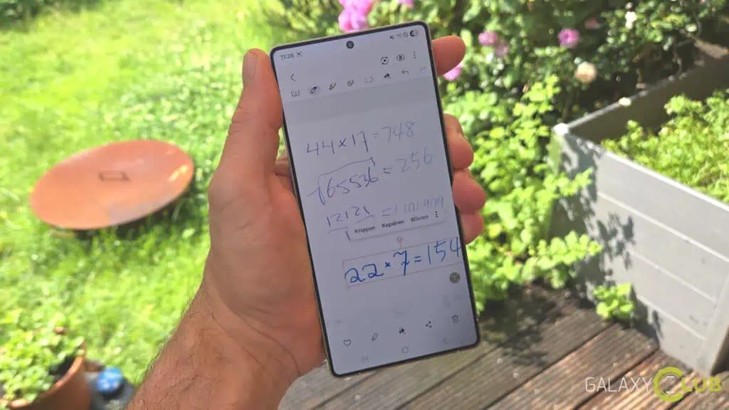Urika! Samsung Leert Wiskunde Op (Sommige) Telefoons notes 2 Samsung Krijgt Math Solver Op Galaxy Telefoons notes