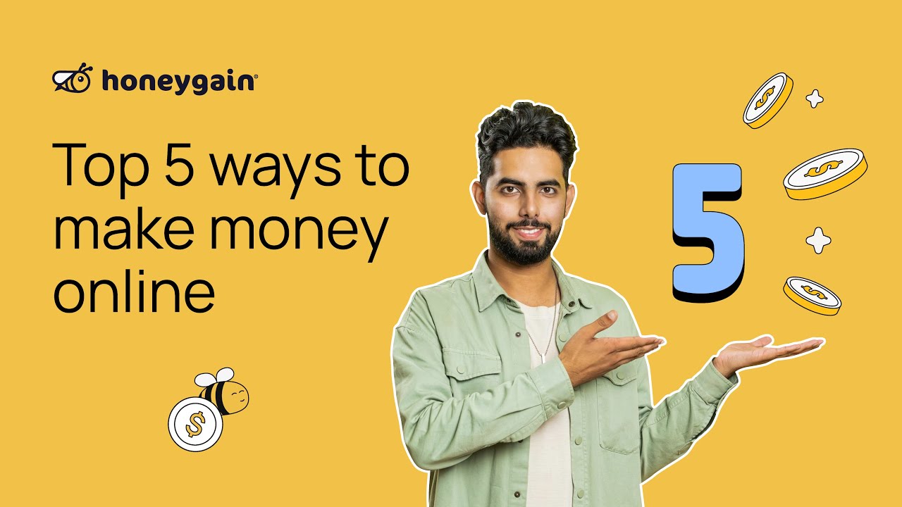 TOP 5 ways to make money online | Honeygain 1 make money online from home