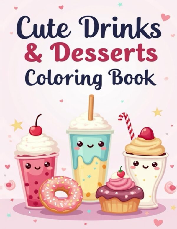 Cute Drinks & Desserts Coloring Book Cute Drinks & Desserts Coloring Book