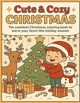 Cute and Cozy Christmas Coloring Book Cute and Cozy Christmas Coloring Book