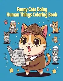 Funny Cats Doing Human Things Coloring Book Funny Cats Doing Human Things Coloring Book