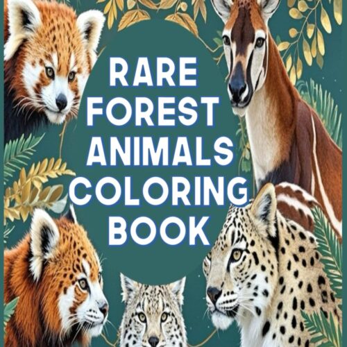 Rare Forest Animals Coloring Book Rare Forest Animals Coloring Book
