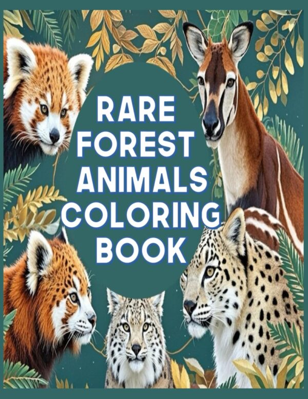 Rare Forest Animals Coloring Book Rare Forest Animals Coloring Book