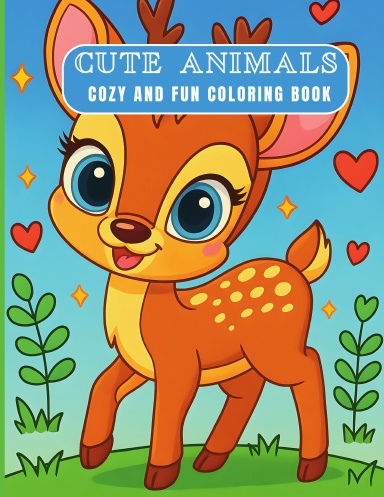 aHR0cHM6Ly9hc3NldHMubHVsdS5jb20vY292ZXJfdGh1bWJzL2svdi9rdmptNGtqLWZyb250LXNob3J0ZWRnZS0zODQuanBn Cute Animals - Cozy and Fun Coloring Book