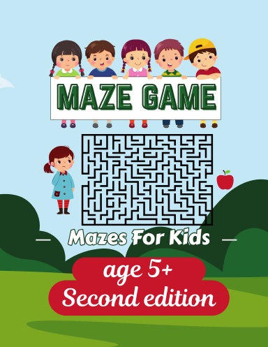 aHR0cHM6Ly9hc3NldHMubHVsdS5jb20vY292ZXJfdGh1bWJzL20vMi9tMjVrZ3pnLWZyb250LXNob3J0ZWRnZS0zODQuanBn Maze Puzzle Book for Kids Ages 5–12 - Second edition