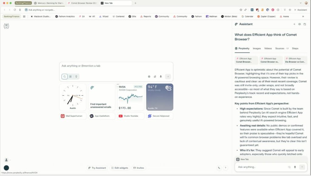 Top 5 AI Browsers to Use in 2026 3 Comet Browser