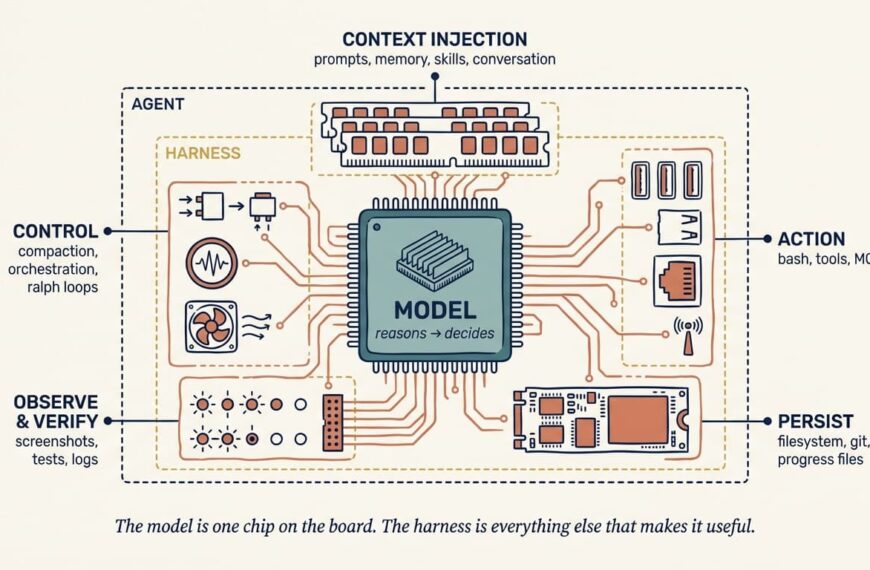 Smart AI Blog – Smarter Content for a Smarter World 95 The model is one chip on the board. The harness is everything else that makes it useful.